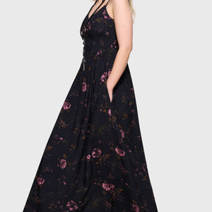 Junniper Maxi Dress [BLACK/PINK]