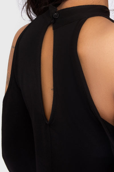 Kihilist Obsidienne Cold Shoulder Dress