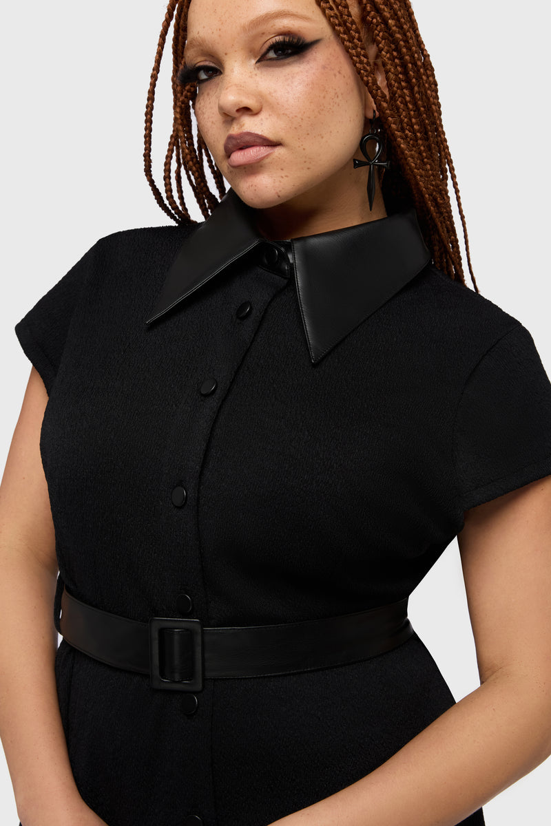 Kihilist Obsidienne Collar Dress