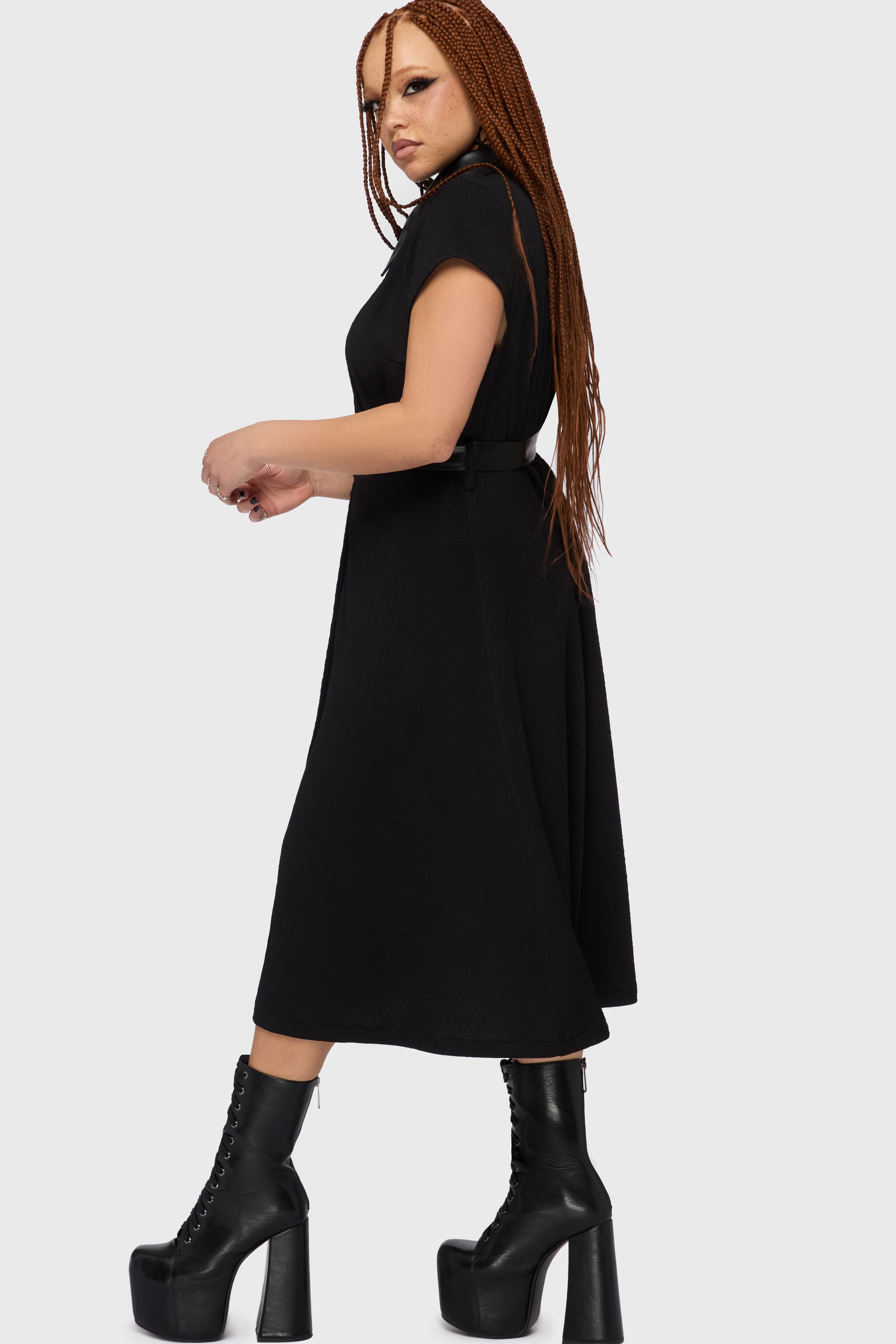 Kihilist Obsidienne Collar Dress ‐ KILLSTAR