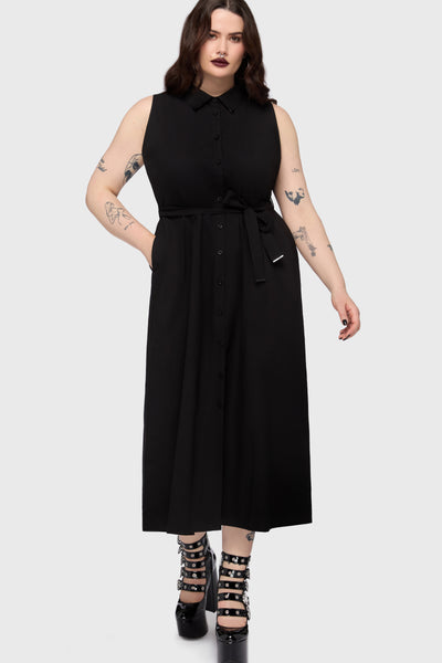 killstar shirt dress Kihilist Obsidienne Shirt Dress