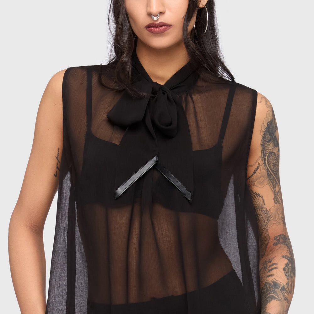Kihilist Obsidienne Sleeveless Blouse & KILLSTAR
