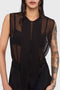 Kihilist Obsidienne Sleeveless Blouse