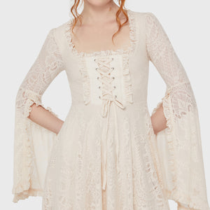 Killing Kisses Lace Maiden Dress [Ivory]