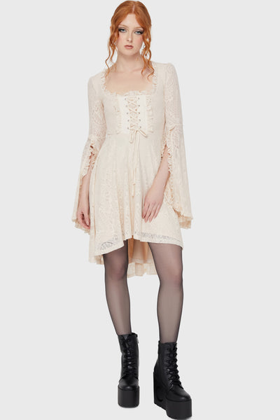 Killing Kisses Lace Maiden Dress [Ivory]