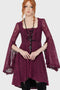 Killing Kisses Lace Maiden Dress Plum