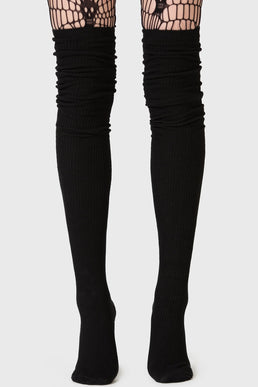 Gothic Cross Cosplay Costume Stocking Thigh High Socks - TGC Boutique