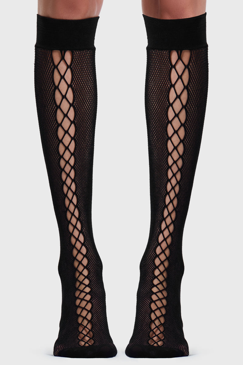 Lace Up Stockings
