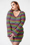 Lick The Rainbow Ribbed Dress