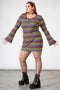 Lick The Rainbow Ribbed Dress