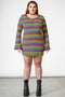 Lick The Rainbow Ribbed Dress