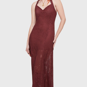 Lilith's Garden Maxi Dress [Burgundy]