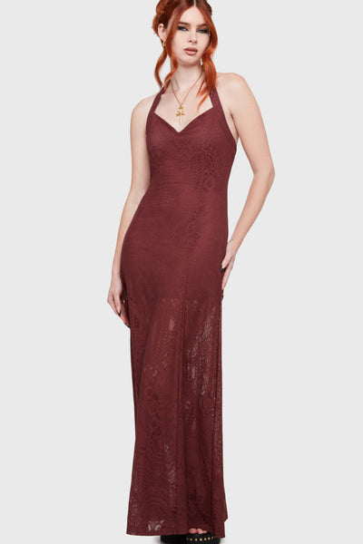 Lilith's Garden Maxi Dress [Burgundy]