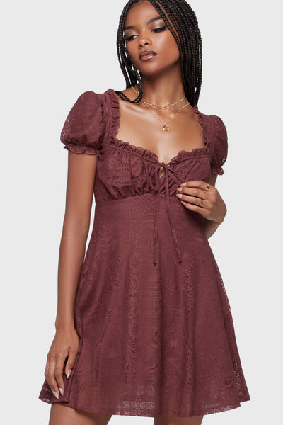 burgundy lace dress mini Fortune Lace Bust Mini Dress Burgundy