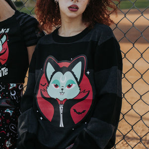 Vampurr Stripe Sweater [GREY]