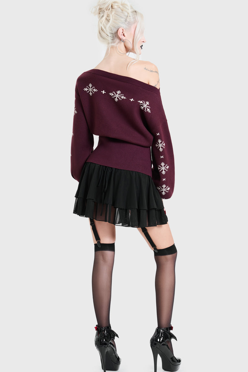 Loathe Laugh Leave Knitted Sweater
