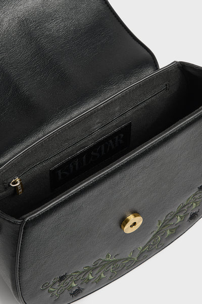 Lunar Fern Embroidered Handbag