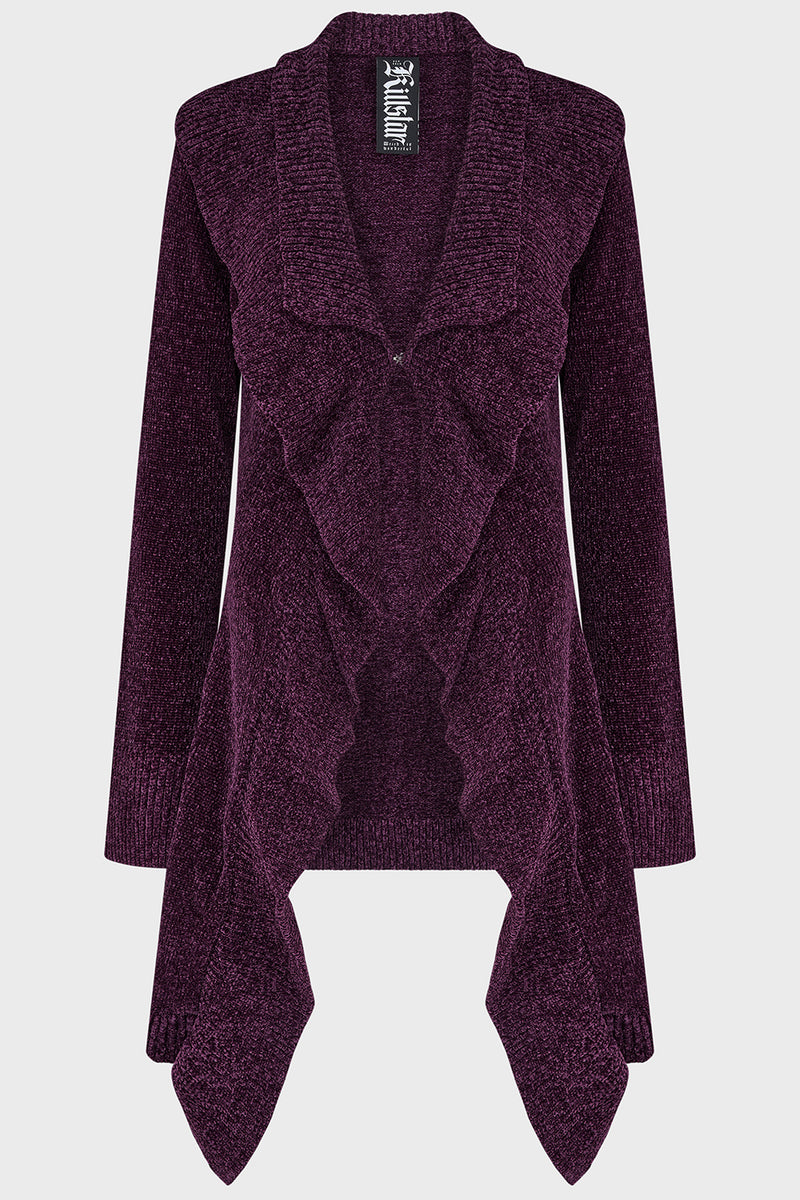 Lunar Owl Cardigan [Purple]