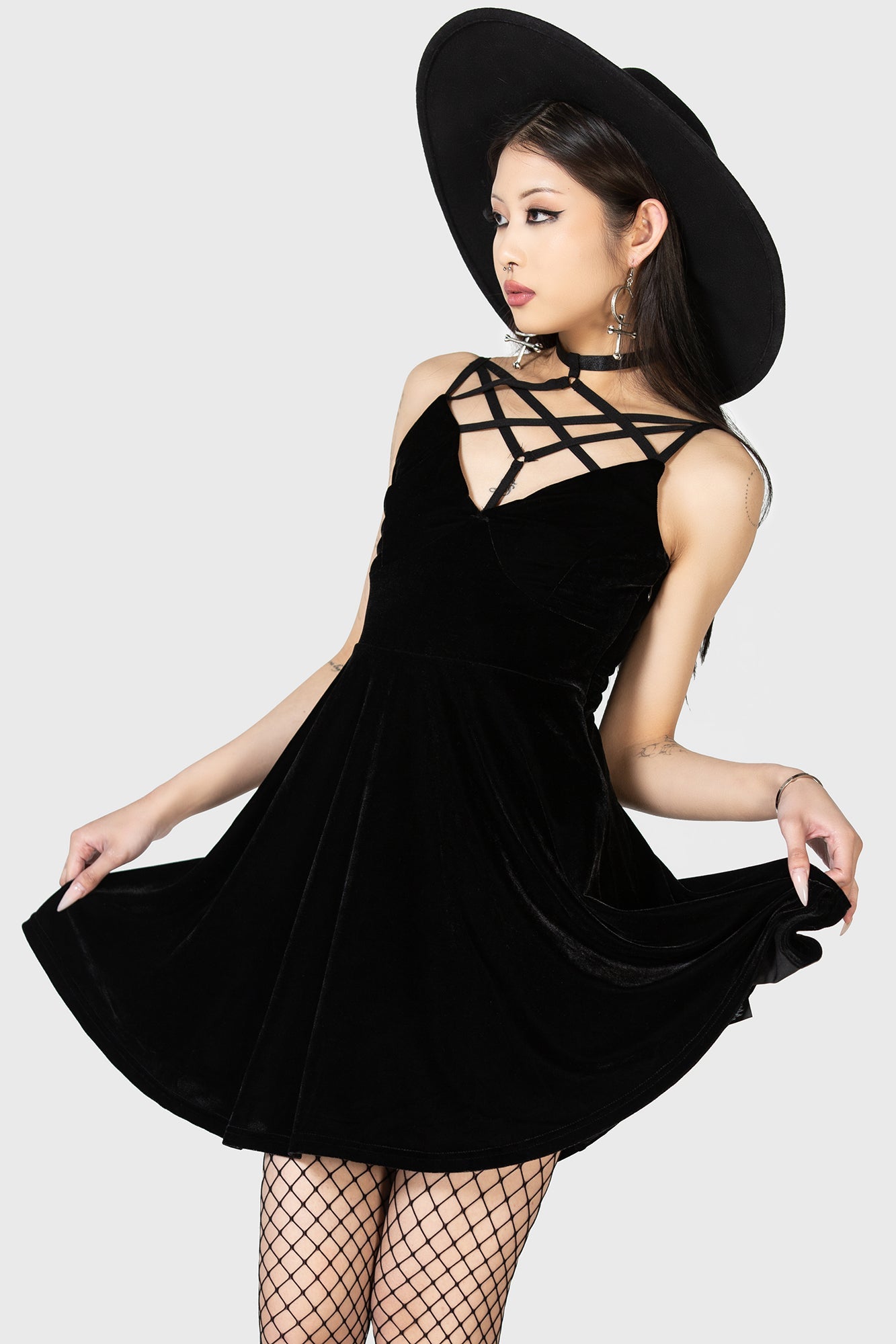 Magica Skater Dress B Killstar