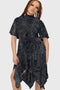 Midnight Vale Short Sleeve Midi Dress