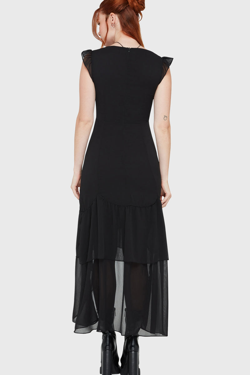 Misty Hollow Midi Dress