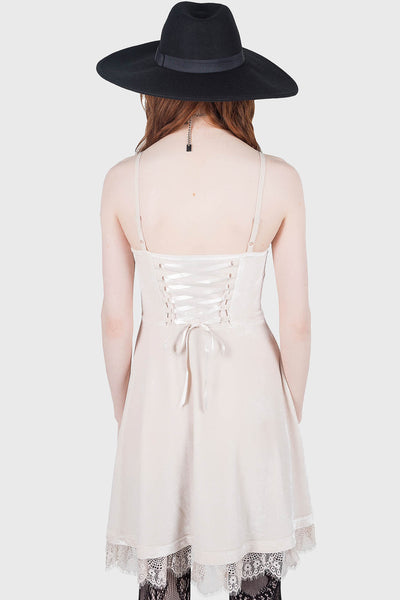 white velvet skater dress Picture Perfect White Skater Dress