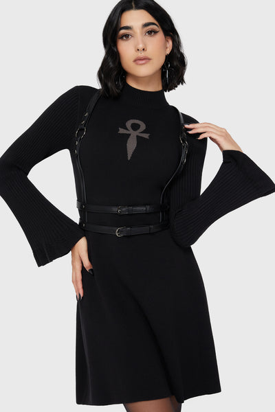 Morbida's Tale Mini Dress - S / Black Morbida's Tale Mini Dress - S / Black