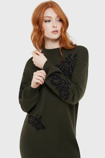 Moth Light Sweater Dress - XL / Green Moth Light Sweater Dress - XL / Green