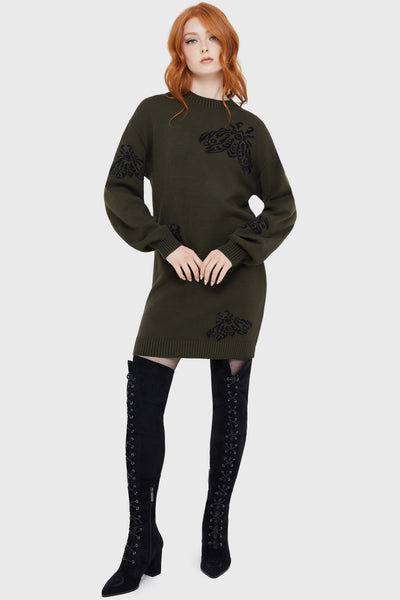 Moth Light Sweater Dress - XL / Green Moth Light Sweater Dress - XL / Green