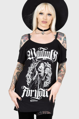 Muerte Waiting Distress Top