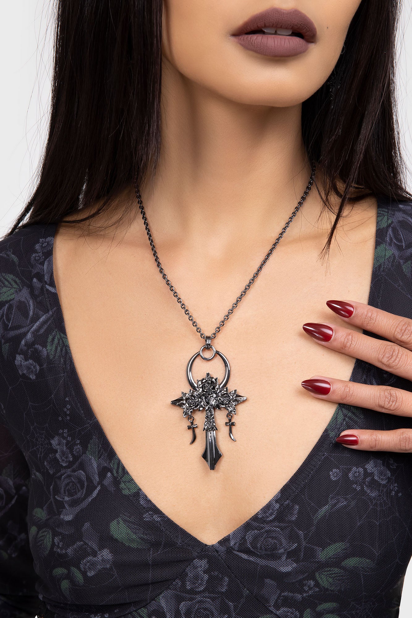 Mourning Ankh Necklace Killstar - Main Image