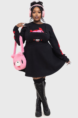 Naughty Grizzly Pinafore Dress [PLUS]