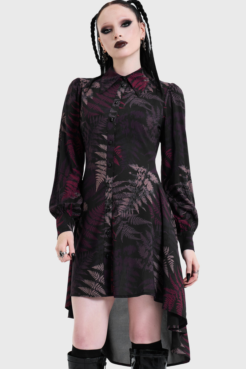 Night's Inferno Shirt Dress