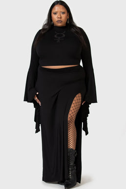 Nocturnal Shade Maxi Skirt