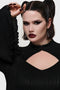 Noir Cut Out Mini Dress