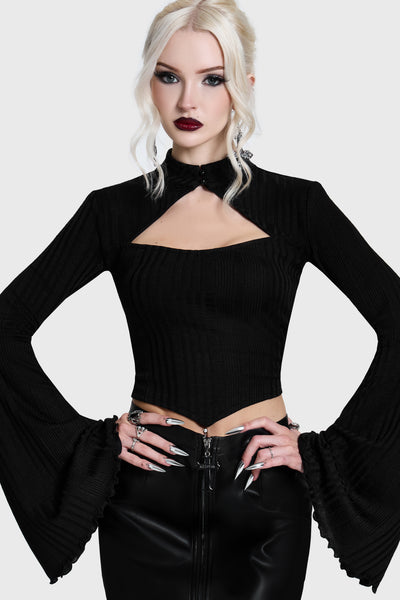 Noir Cut Out Top