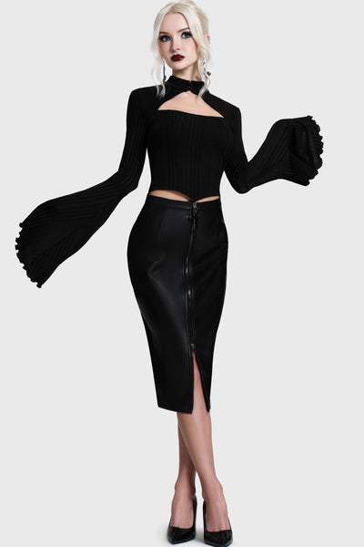 Noir Cut Out Top