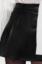 Noir Half Pleat Mini Skirt
