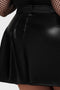 Noir Half Pleat Mini Skirt