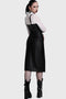 Noir Ruin Split Midi Skirt