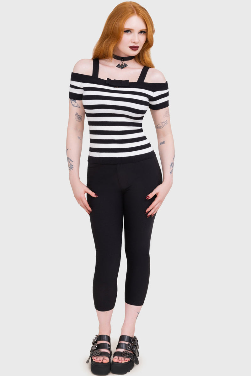 Noir Nancy Bardot Sweater