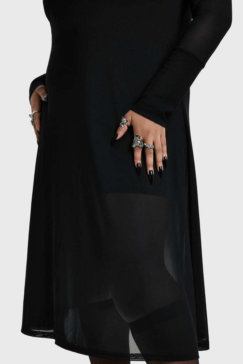 Nova Mesh Midi Dress