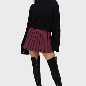 Nightshade's Curse Mini Skirt [DARK RED]