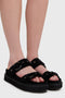 Obsidian Night Flat Sandal