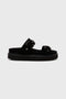 Obsidian Night Flat Sandal