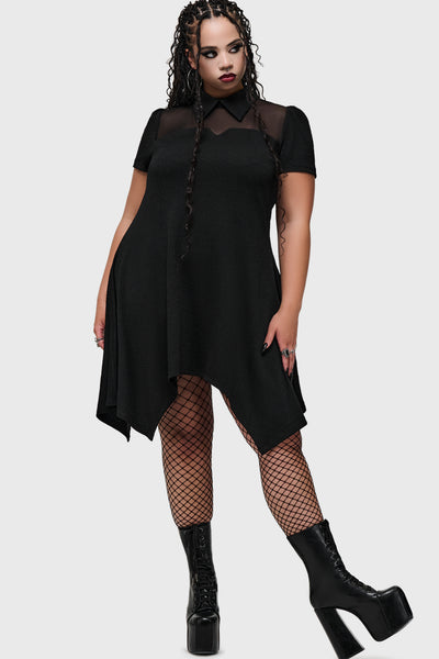 Obsidienne Hanky Hem Mini Dress