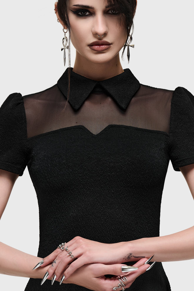 Obsidienne Hanky Hem Mini Dress