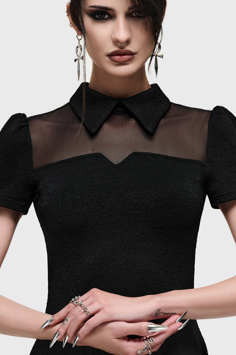Obsidienne Hanky Hem Mini Dress