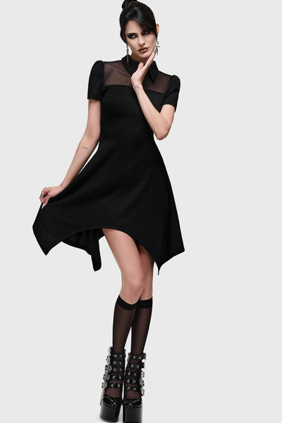 Obsidienne Hanky Hem Mini Dress