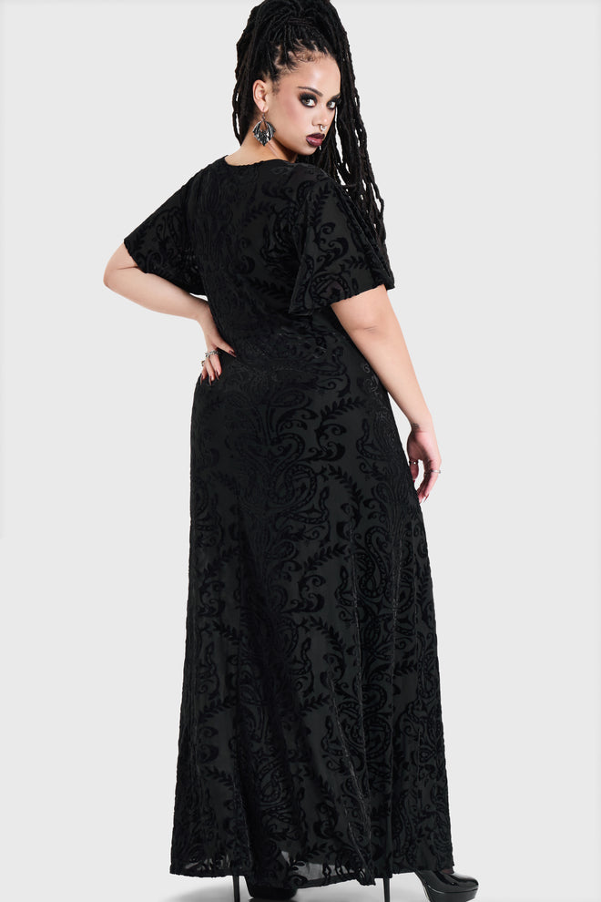 Ophidian Burnout Wrap Dress